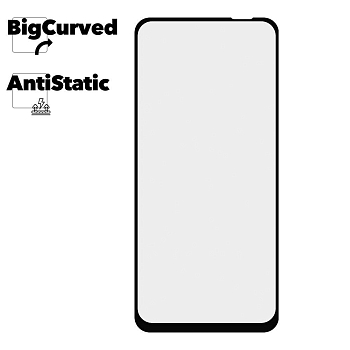 Защитное стекло для Huawei P40 Lite, LiteE Super max Anti-static big curved glass